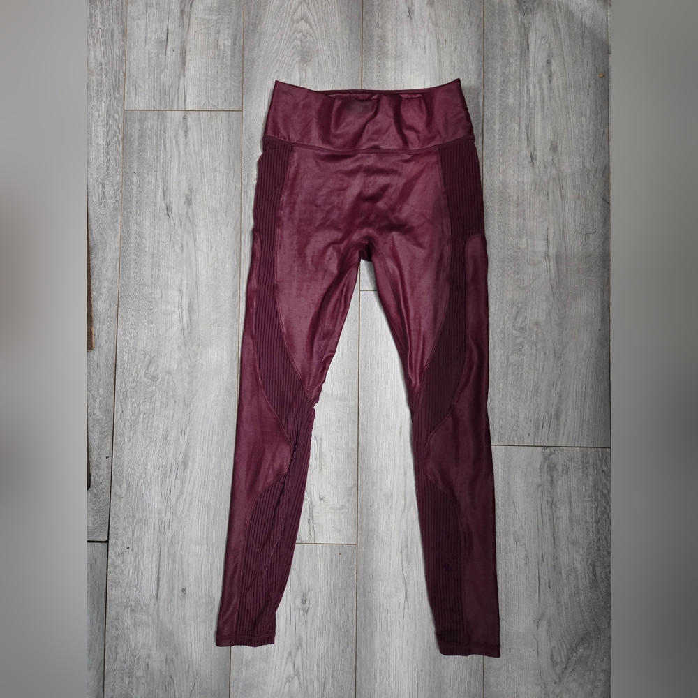 Burgundy Fabletics Leggings